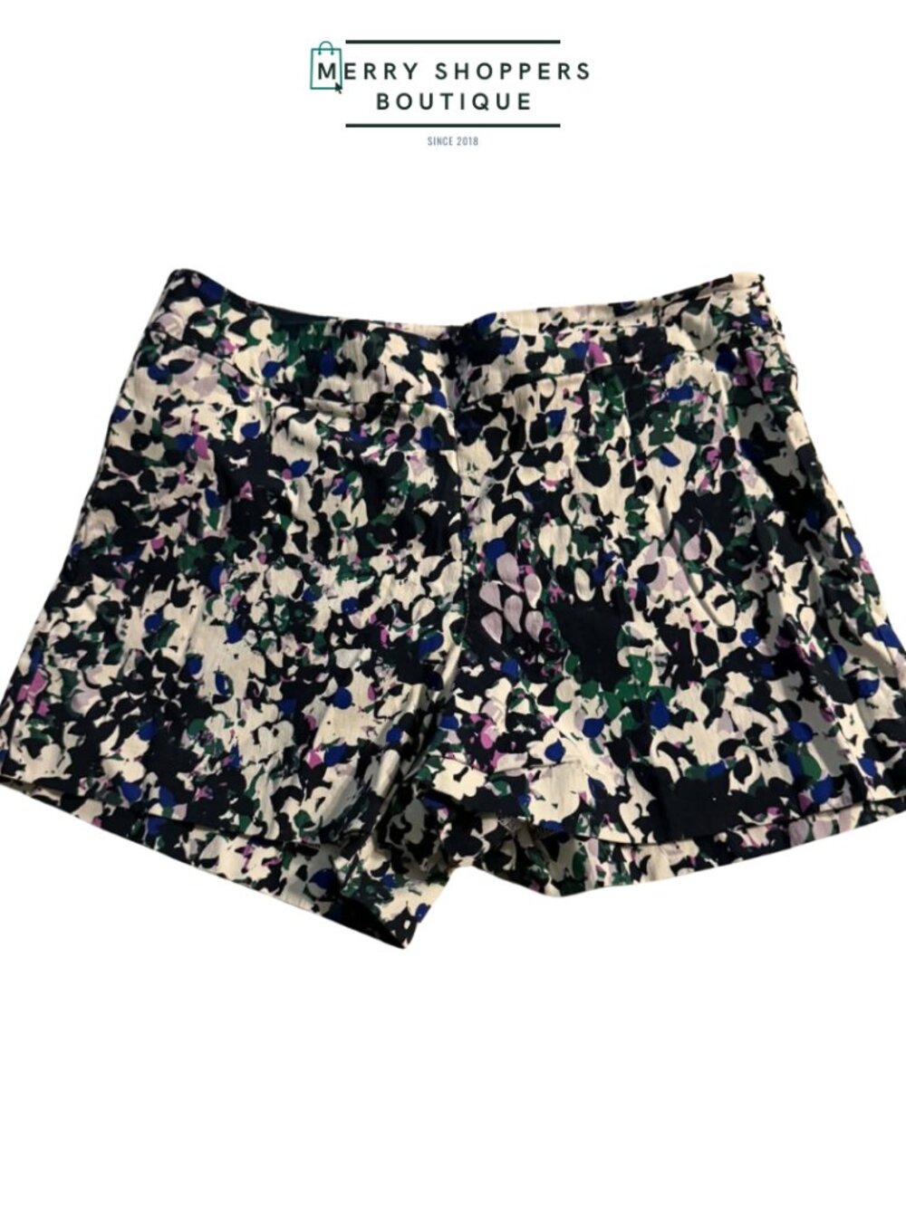 Women’s Abstract Floral Print Shorts